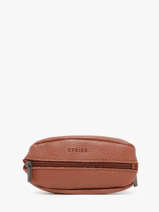 Porte-monnaie Madras Cuir Etrier Marron madras EMAD041