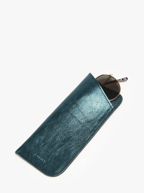 Étui Lunettes Etincelle Irisée Cuir Etrier Vert etincelle irisee EETI5001 vue secondaire 1