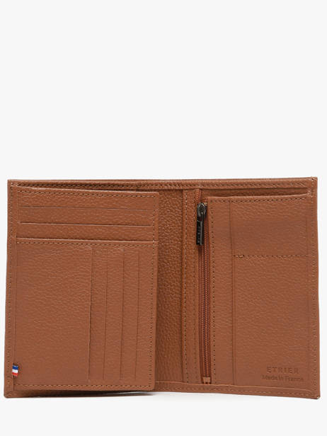 Wallet Leather Madras Etrier Brown madras EMAD271 other view 1